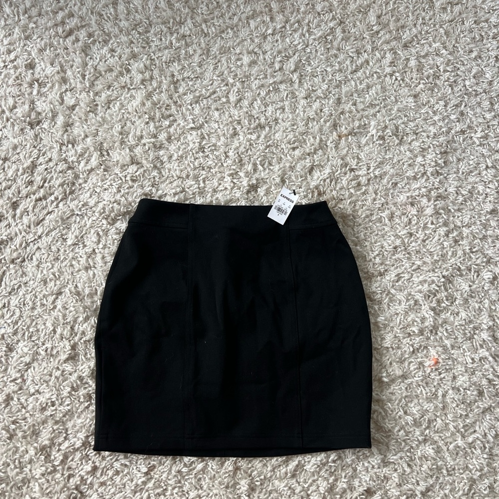 Express Black Mini Skirt